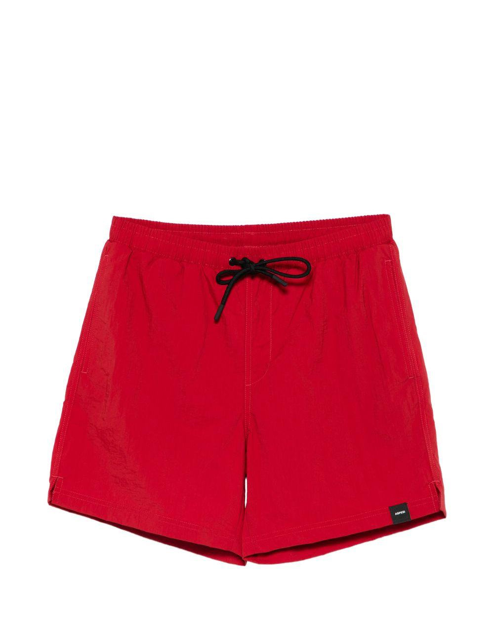 Costume da bagno con coulisse in rosso Aspesi - uomo 