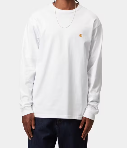 t-shirt chase con logo in bianco carhartt wIp - uomo 