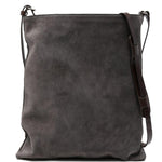 Borsa a tracolla in suede in grigio Dries van noten - donna 
