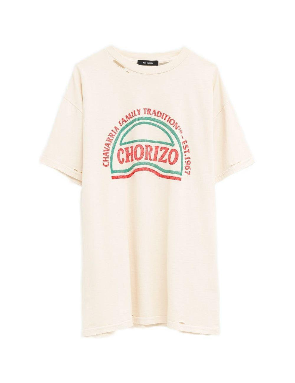 T-shirt con grafica in beige Willy chavarria - uomo 