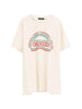 T-shirt con grafica in beige Willy chavarria - uomo
