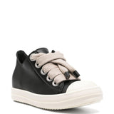 Sneakers Jumbolacet in pelle in nero 