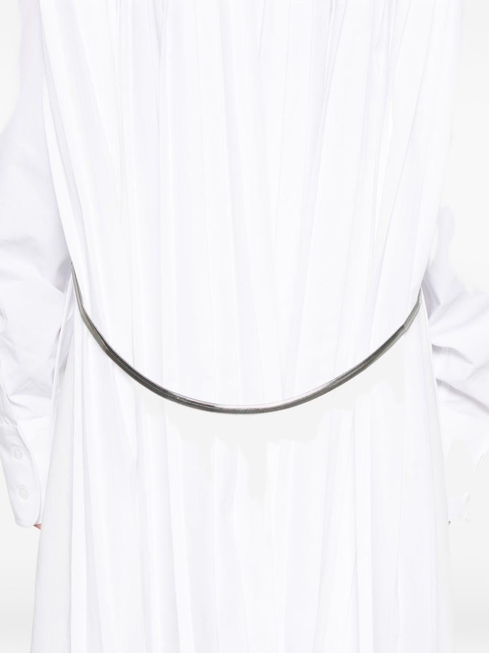 Camicia plissettata nespola in bianco Maxmara sportmax - donna 