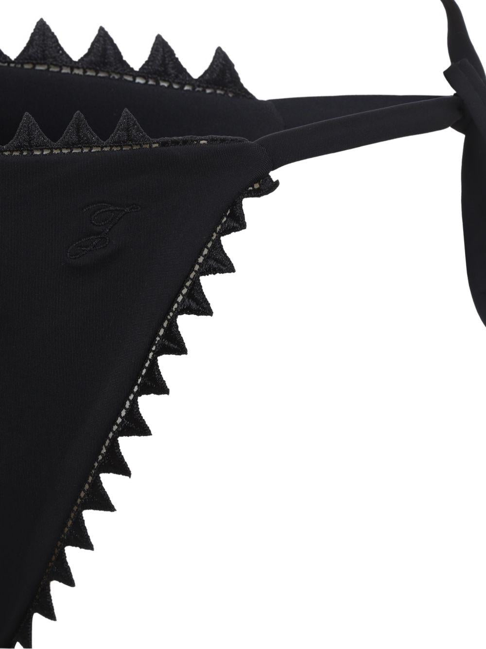Slip Bikini Le Bas De Maillot Picot in nero Jacquemus - donna 