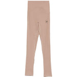 Leggings arricciati con vita alta in rosa Adidas by Stella Mc Mcartney - donna 