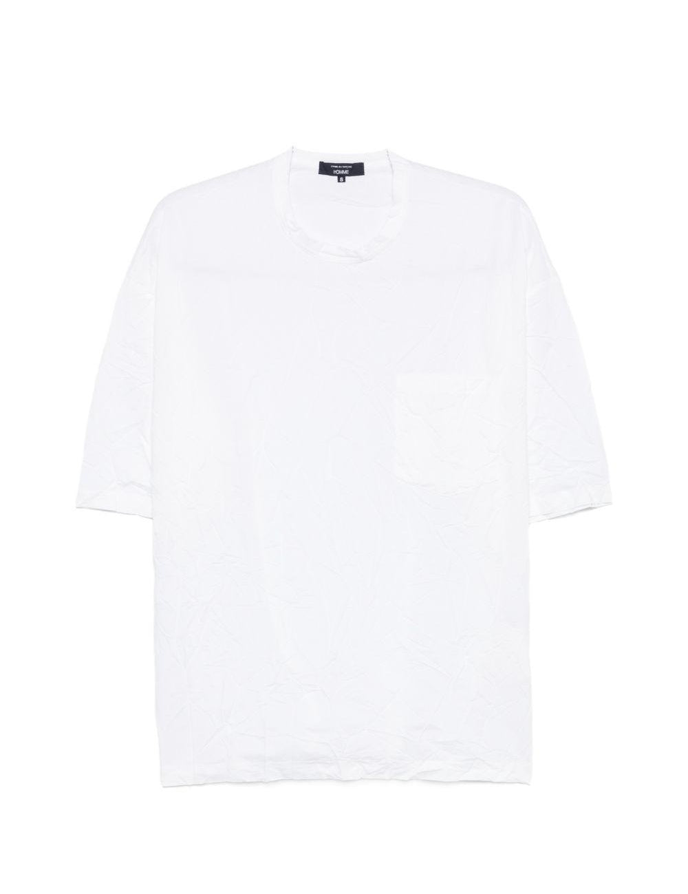 T-shirt con tasca applicata in bianco Comme des garcons homme - uomo 