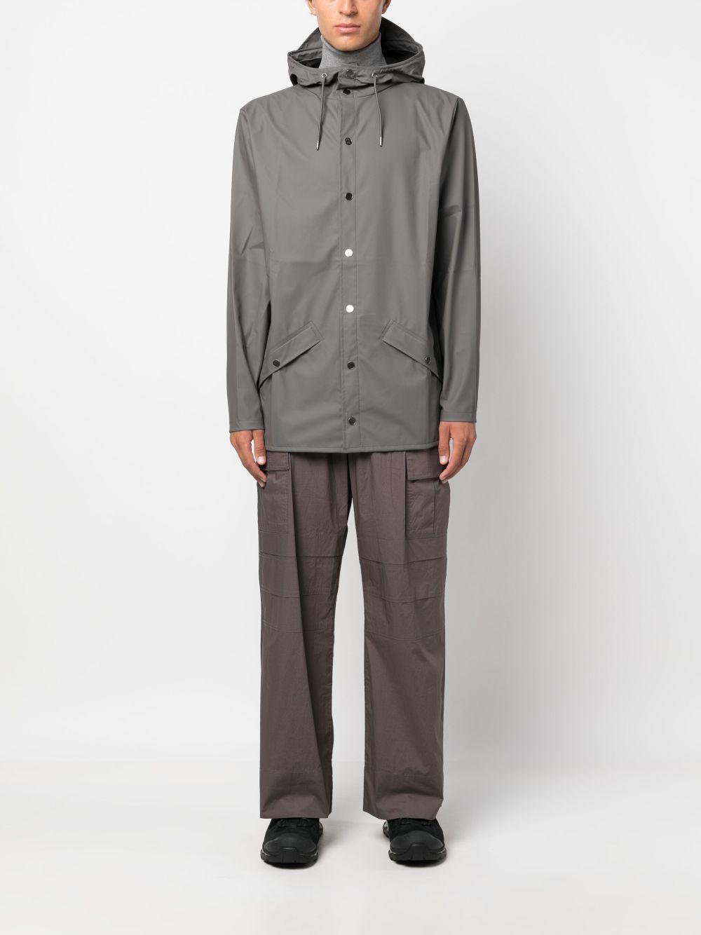 Parka con cappuccio in grigio Rains - uomo 