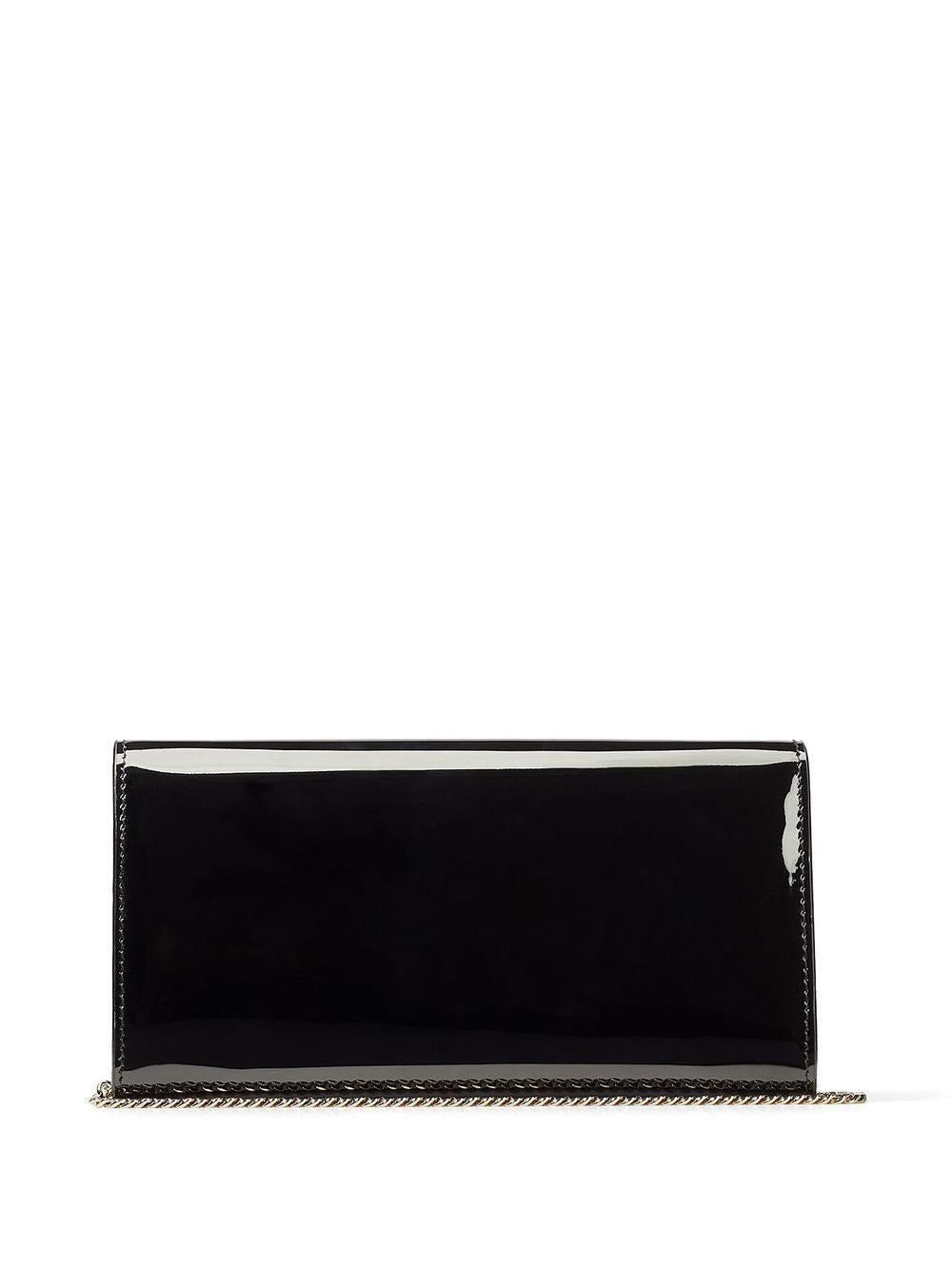 Clutch emmie con finitura lucida in nero Jimmy Choo - donna 