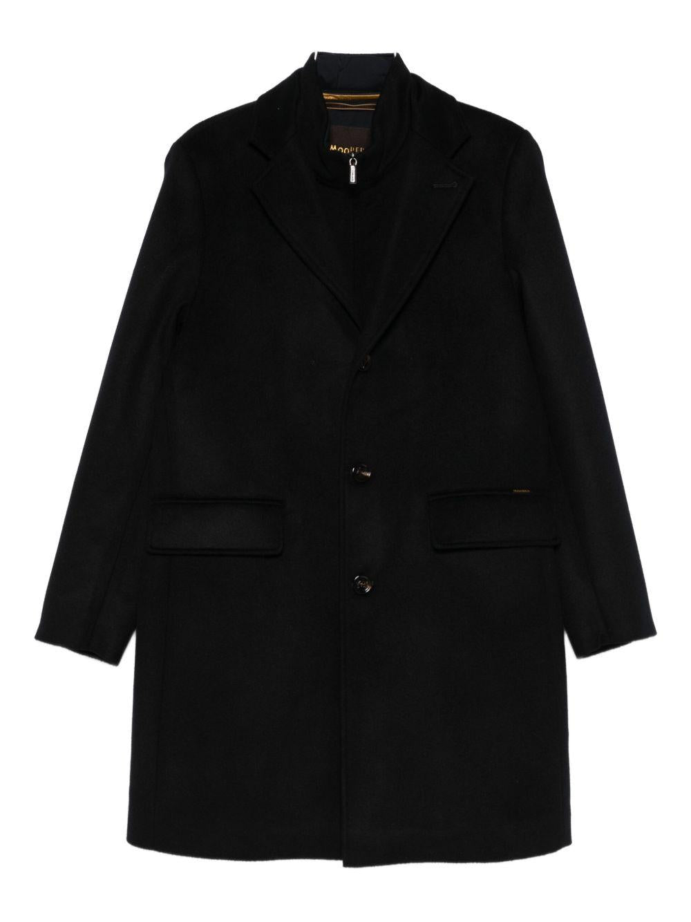 Cappotto monopetto in blu Moorer - uomo 
