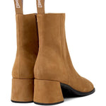 Stivaletti Kora con tacco largo in beige Camper - donna 