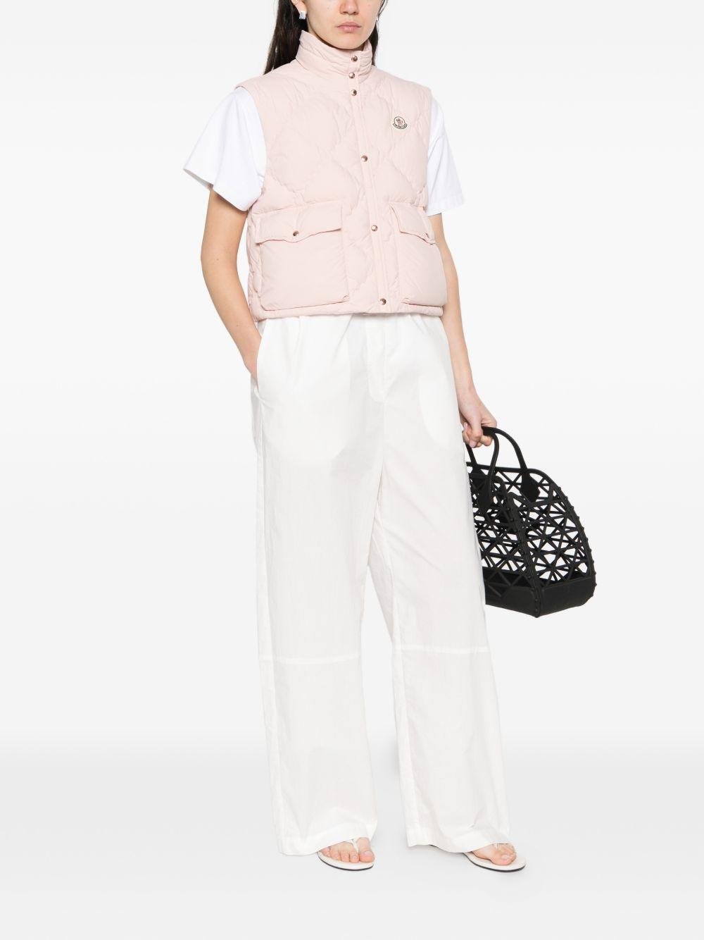 Gialet trapuntato bios in rosa Moncler - donna 