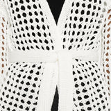 Cardigan a portafoglio Gelo in cotone in bianco Maxmara - donna 