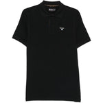 Polo con logo in nero Barbour - uomo 