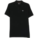 Polo con logo in nero Barbour - uomo 