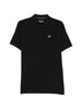 Polo con logo in nero Barbour - uomo