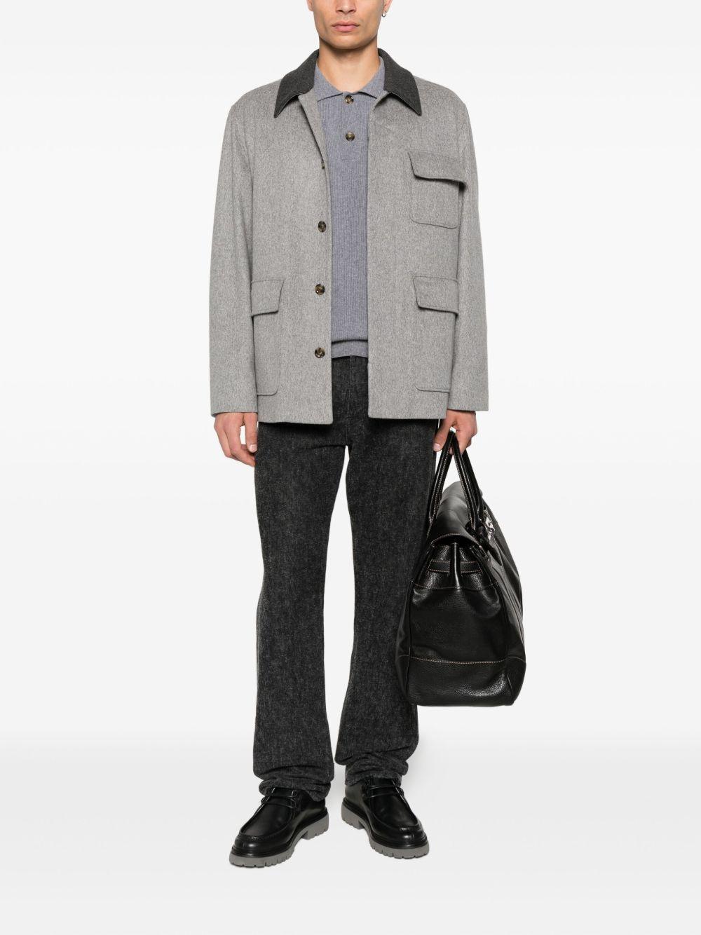 Giacca-camicia con tasche in grigio Lardini - uomo 