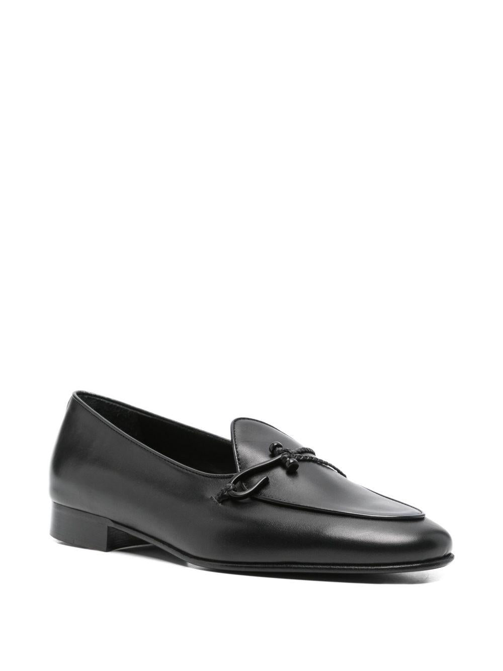 Mocassini comporta in pelle in nero Edhèn milano - uomo 