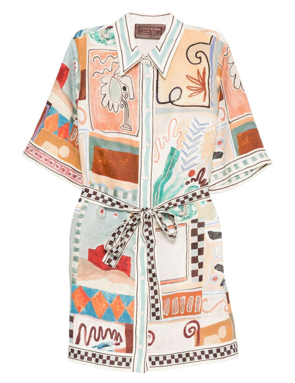 Chemisier con stampa grafica multicolore Alemais - donna 