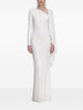 Abito lungo asimmetrico in bianco Self-Portrait - donna