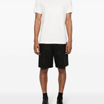 T-shirt girocollo in bianco - uomo 