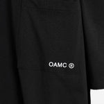 T-shirt con stampa del logo in nero Oamc peacemaker - uomo 