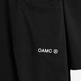 T-shirt con stampa del logo in nero Oamc peacemaker - uomo 