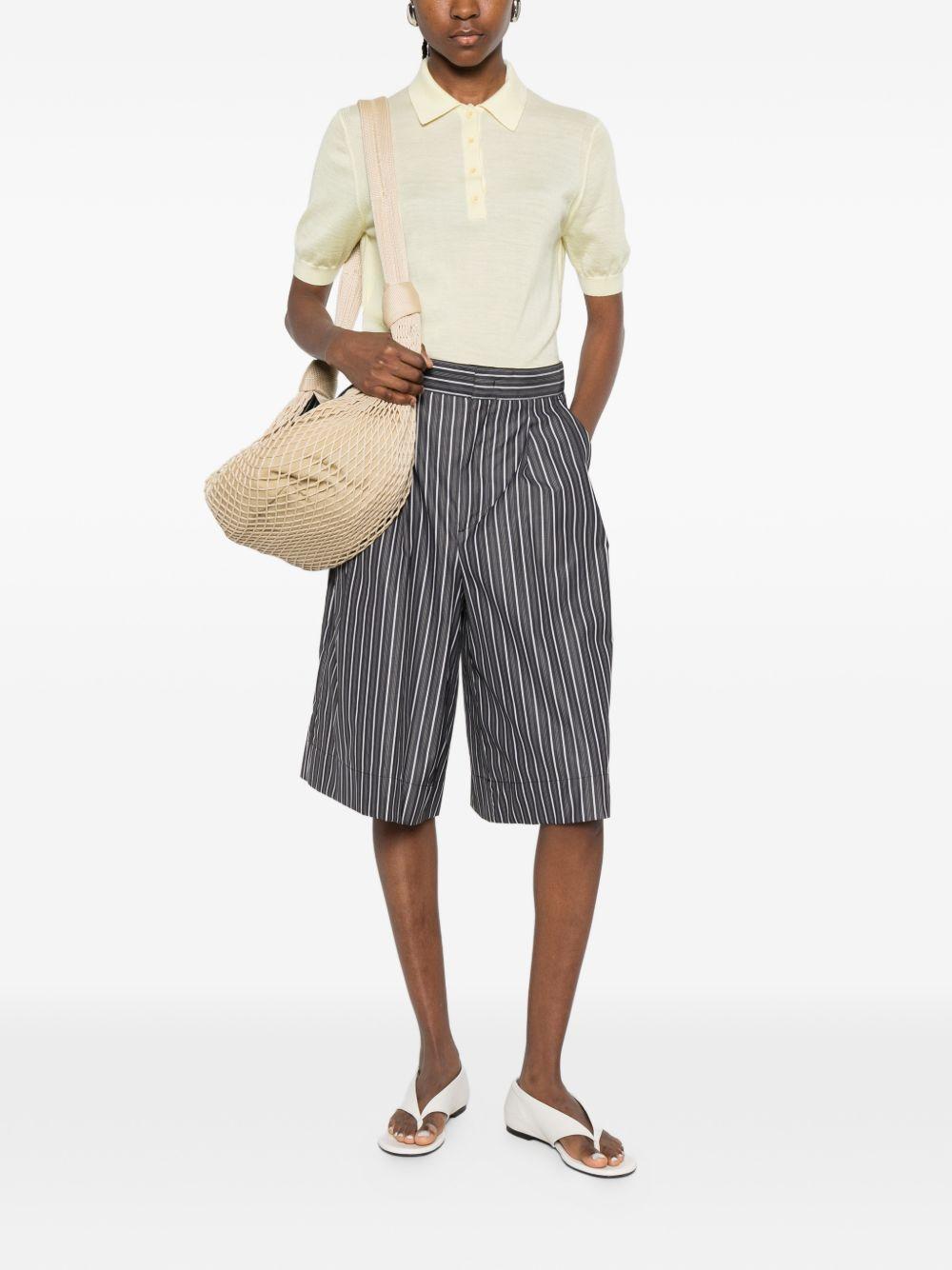 Shorts culottes a righe in grigio Soeur - donna 