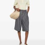 Shorts culottes a righe in grigio Soeur - donna 