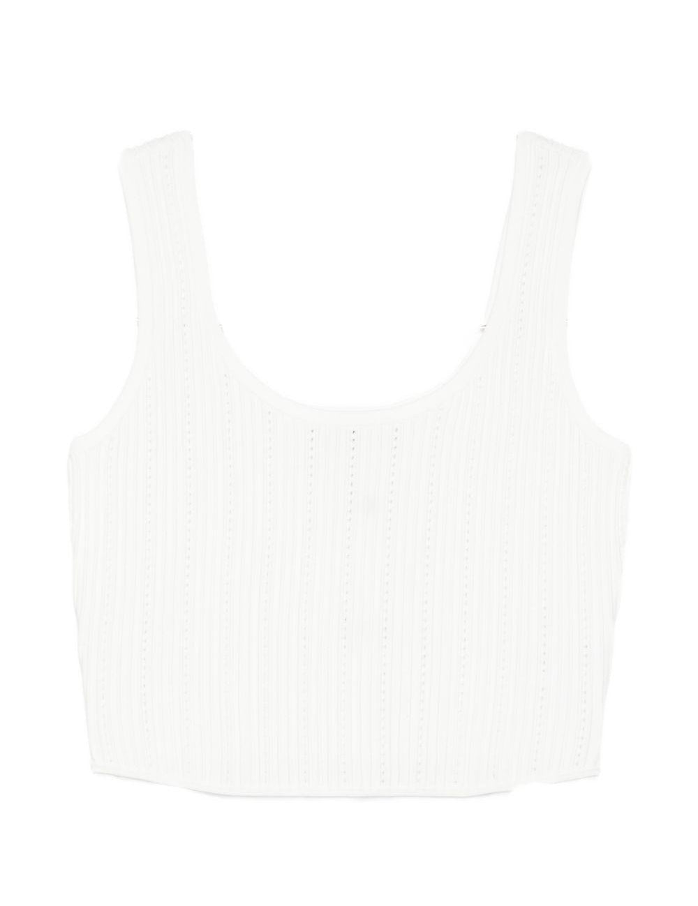 Canotta con scollo quadrato in bianco Simkhai - donna 