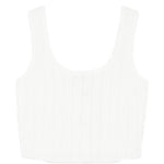 Canotta con scollo quadrato in bianco Simkhai - donna 