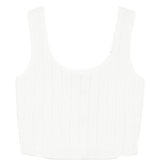 Canotta con scollo quadrato in bianco Simkhai - donna 