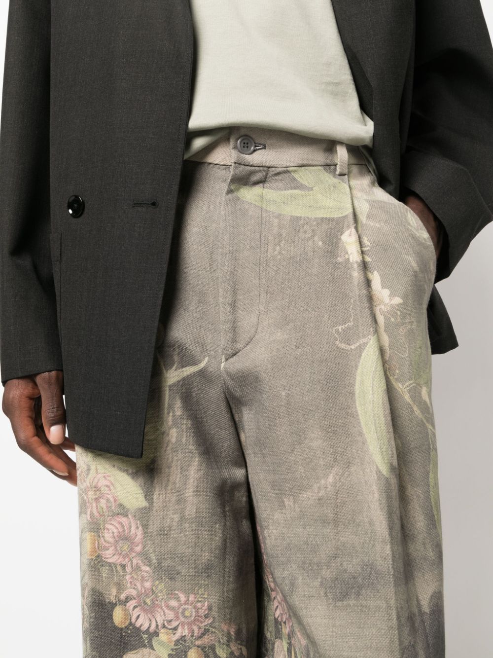 Pantaloni larghi con stampa pepper multicolore - uomo DRIES VAN NOTEN | 2320209177040802