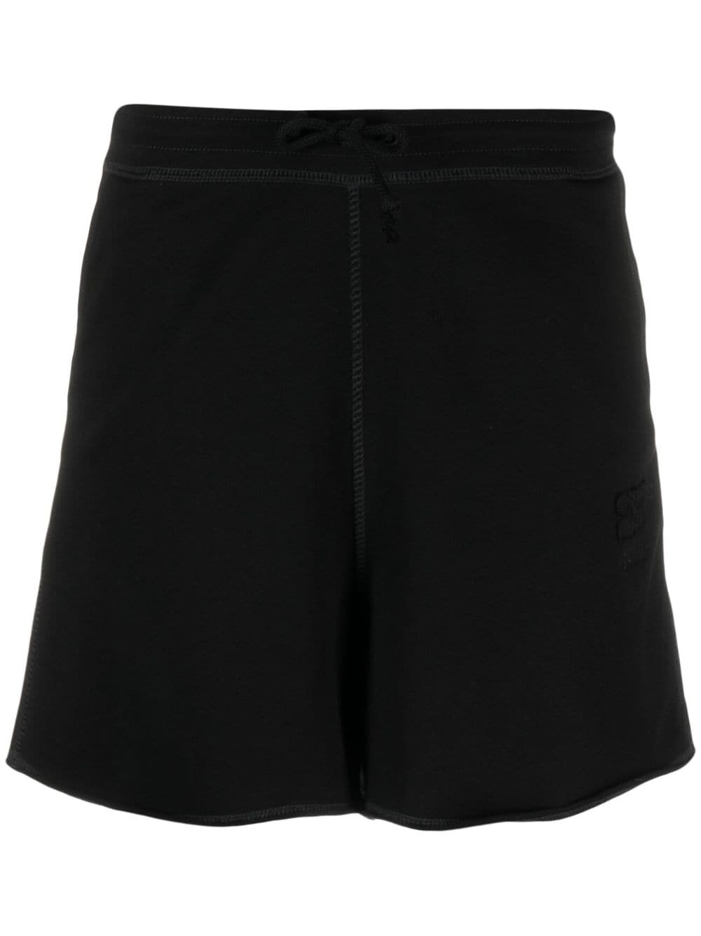 Shorts con coulisse in nero - donna GANNI | T3565099