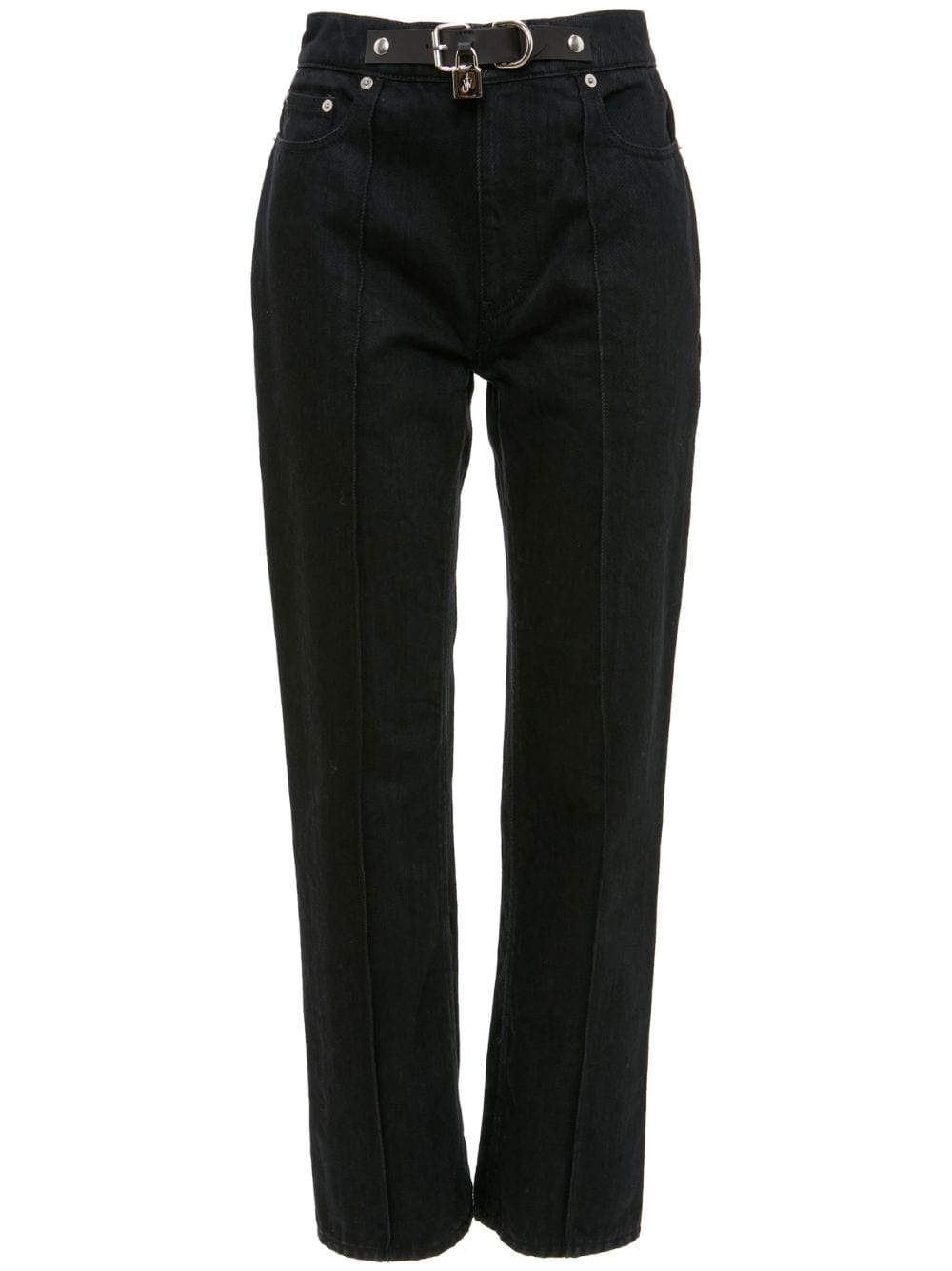 Jeans slim con cintura in nero - donna JW ANDERSON | DT0075PG1334999