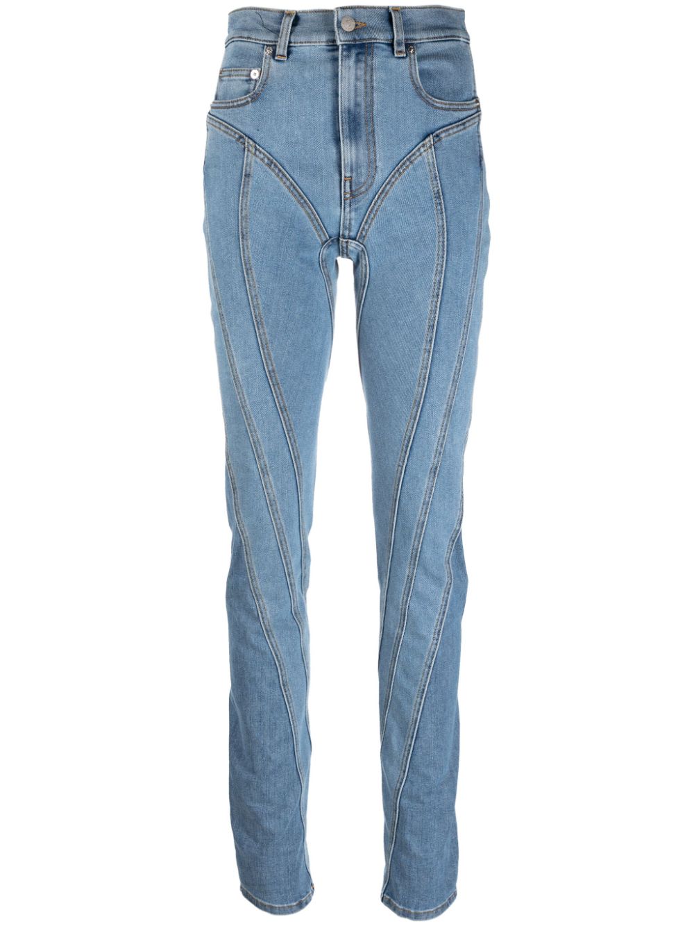 Jeans skinny spiral in blu - donna MUGLER | 23W6PA0326247B6403