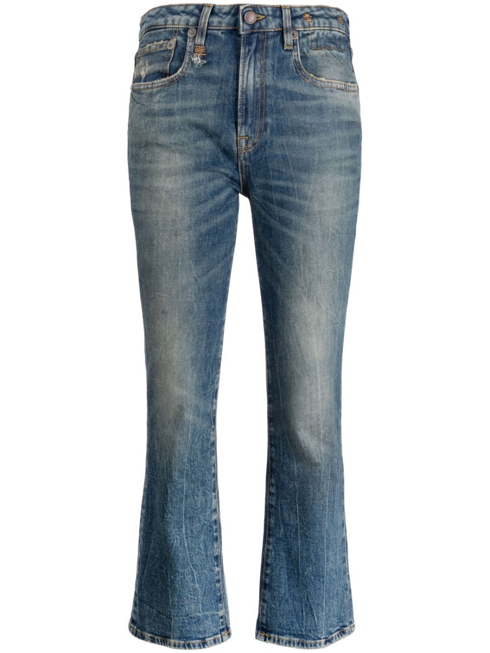 Jeans svasati a vita bassa in blu - donna R13 | R13W0009D081A