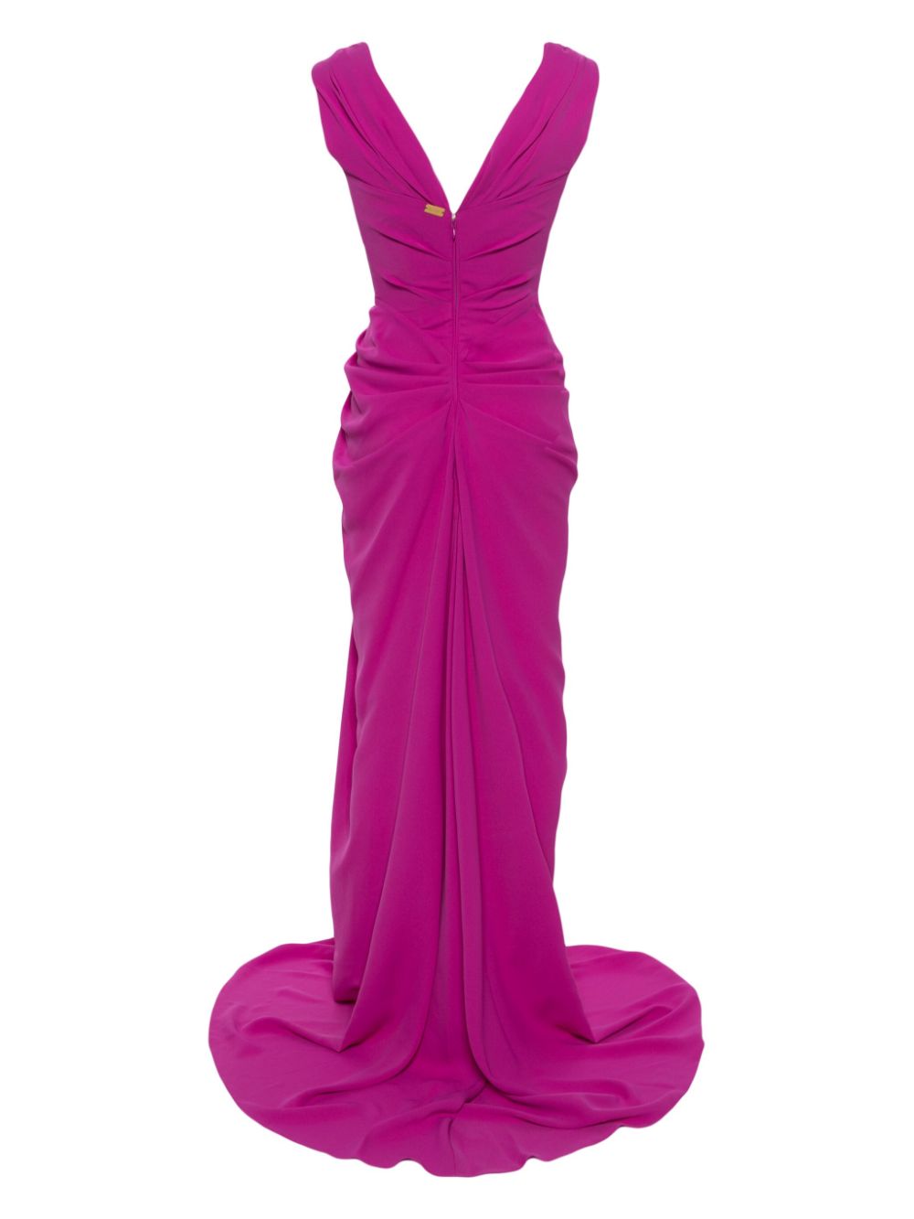 Violet Saara sleeveless crepe gown - women - RHEA COSTA ...