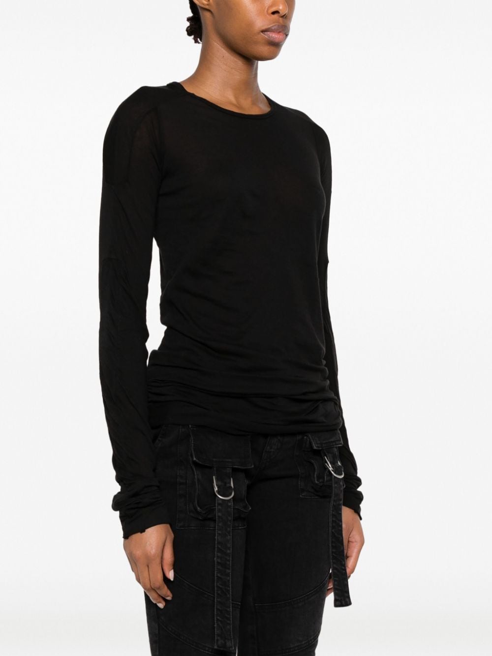 Top Scarification in nero - donna RICK OWENS DRKSHDW | DS02C5212B09