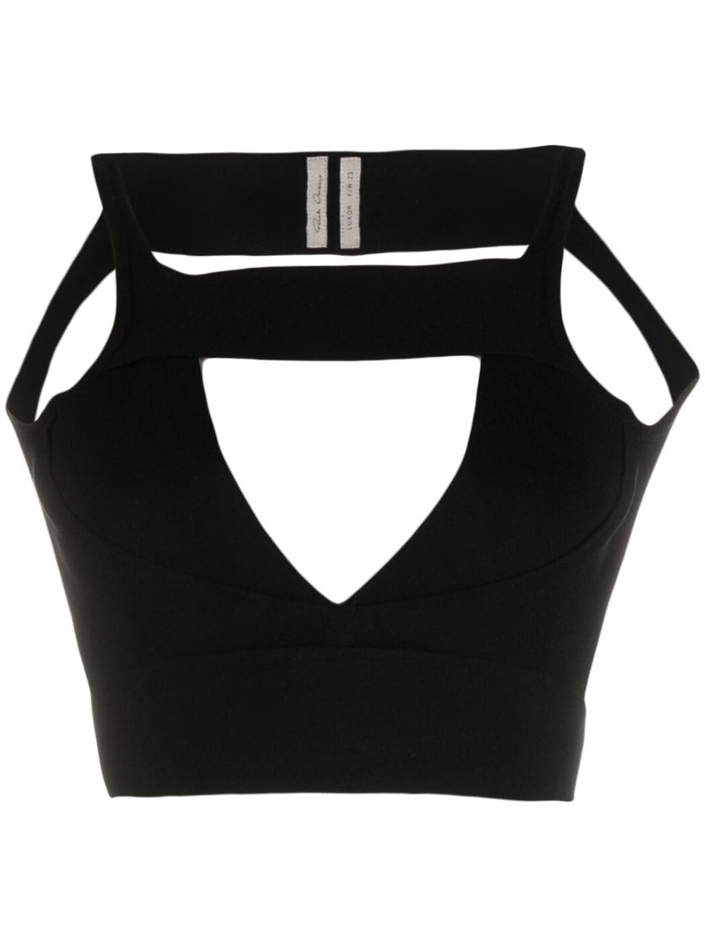Top con cut-out in nero - donna RICK OWENS | RP02C1678KST09