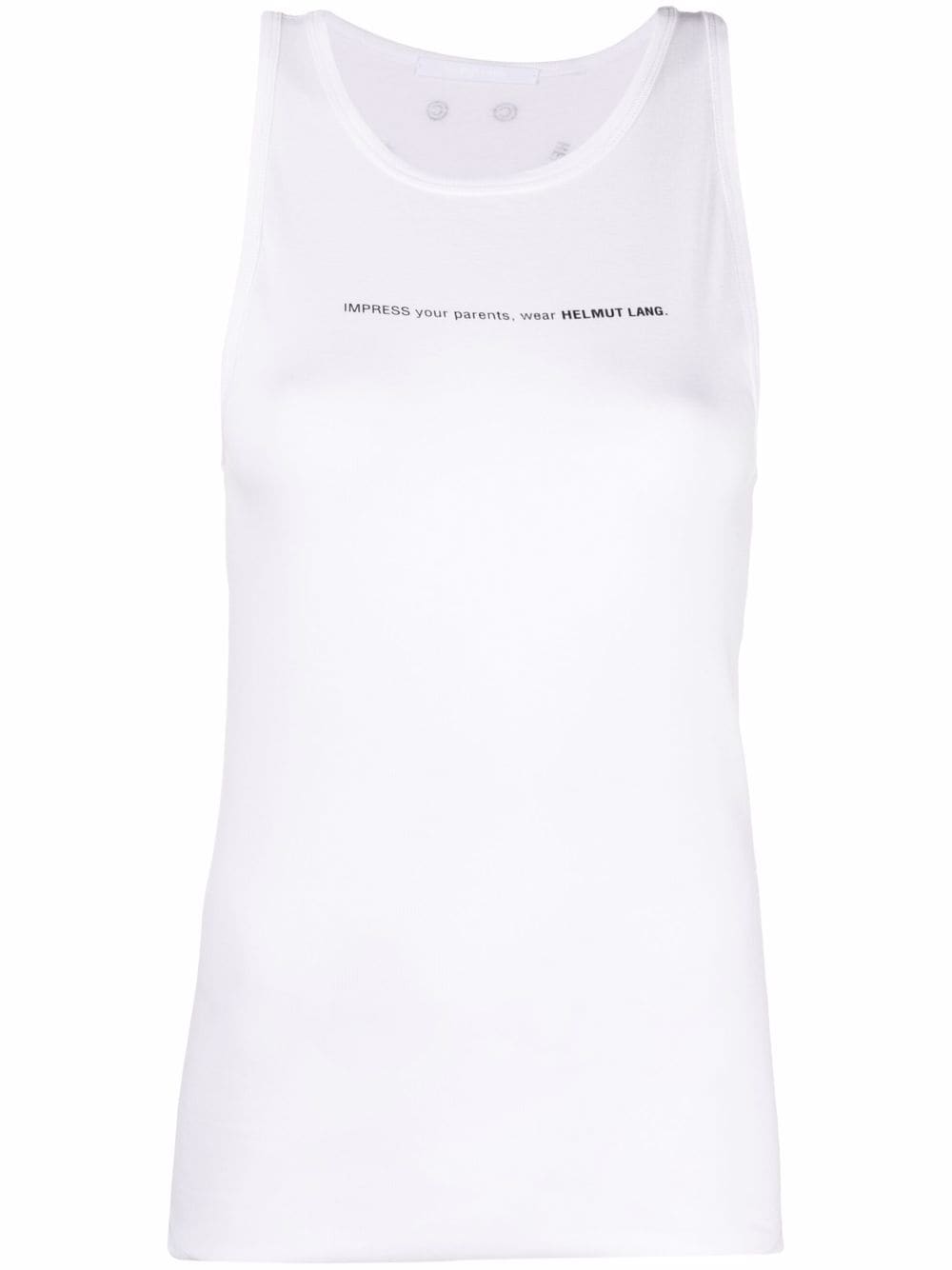 Helmut lang top con stampa donna chalk white HELMUT LANG | L01DW506VO2