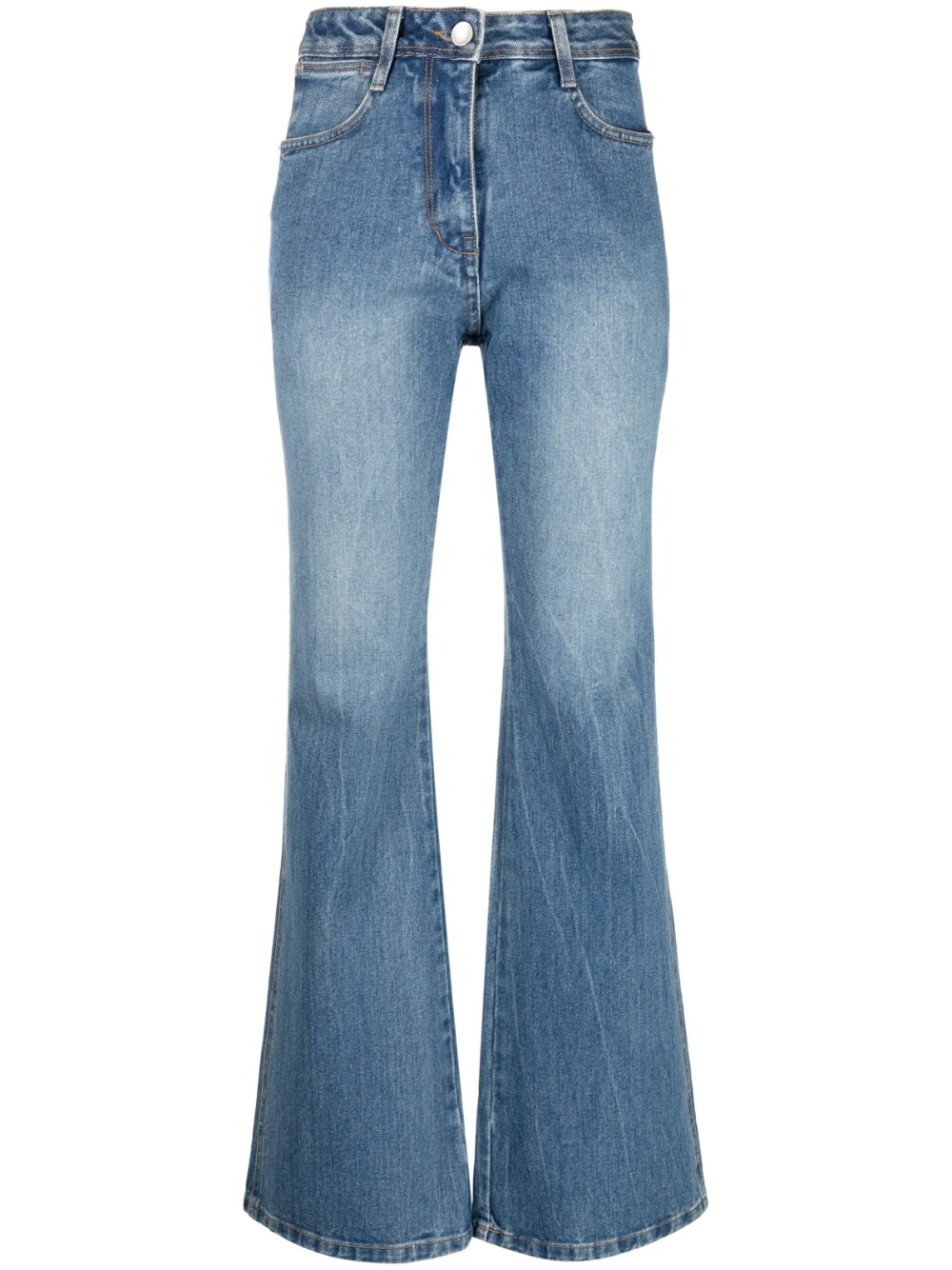 High waist jeans in blue - women - LOW CLASSIC - divincenzoboutique.com