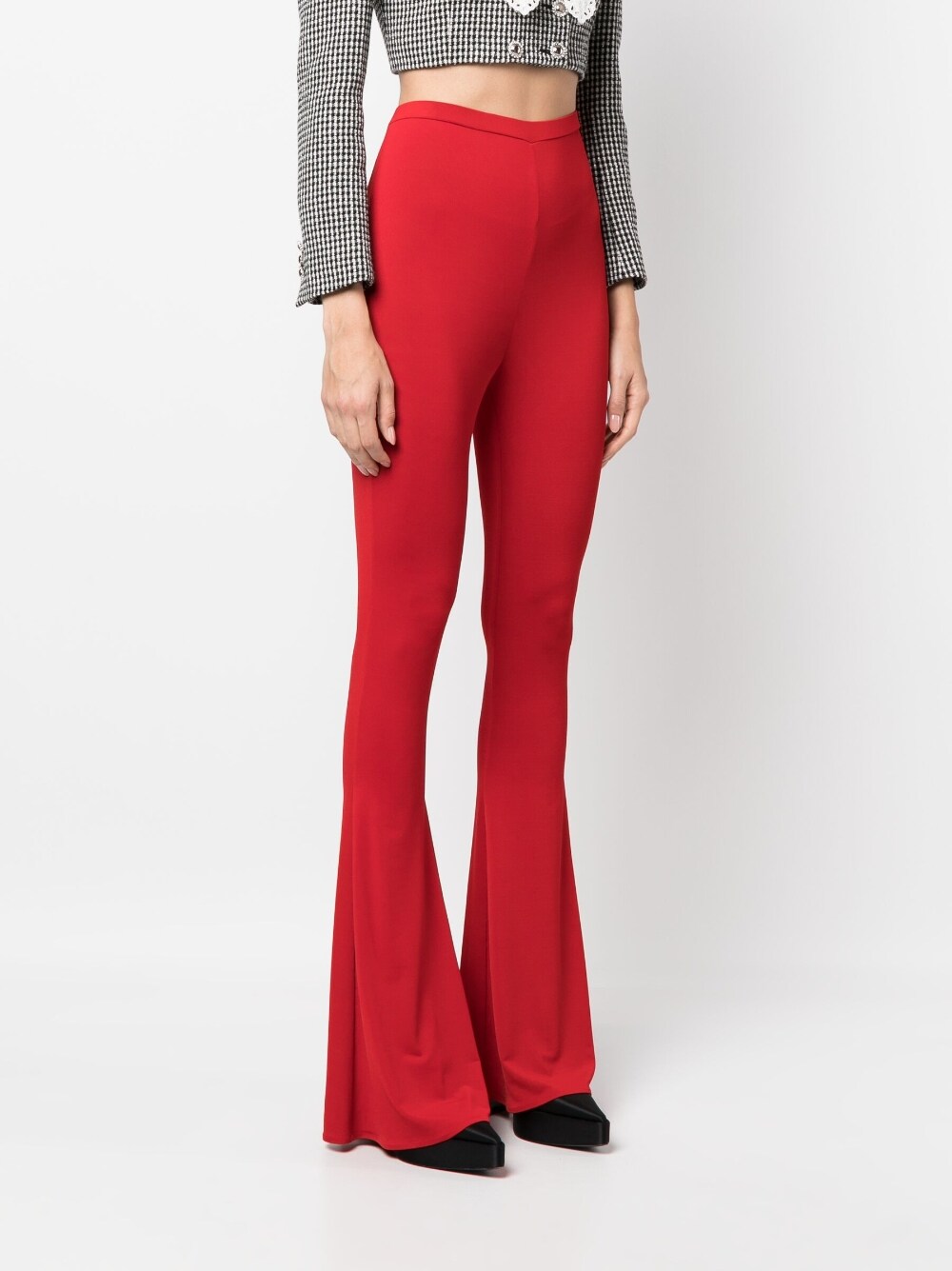 Red high-rise flared leggings - women - MAGDA BUTRYM 