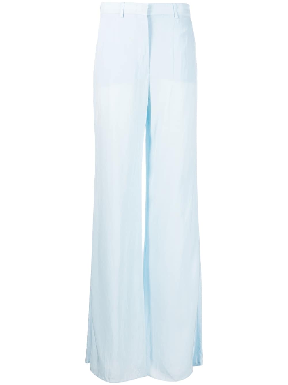 Light blue persia wide-leg trousers - women - MAXMARA SPORTMAX ...