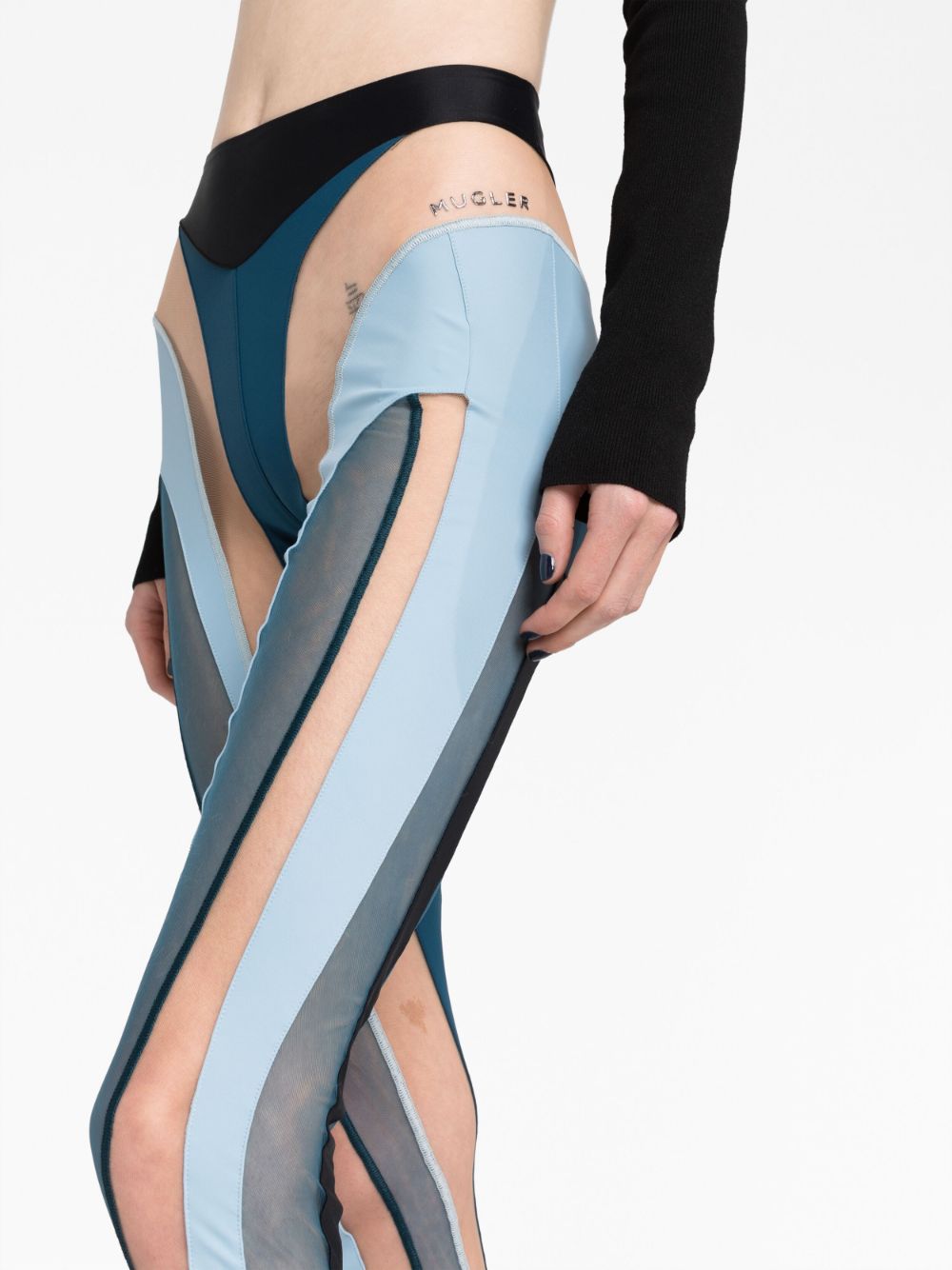 Leggings con design a pannelli multicolore - donna MUGLER | 23S1PA0333580B9929