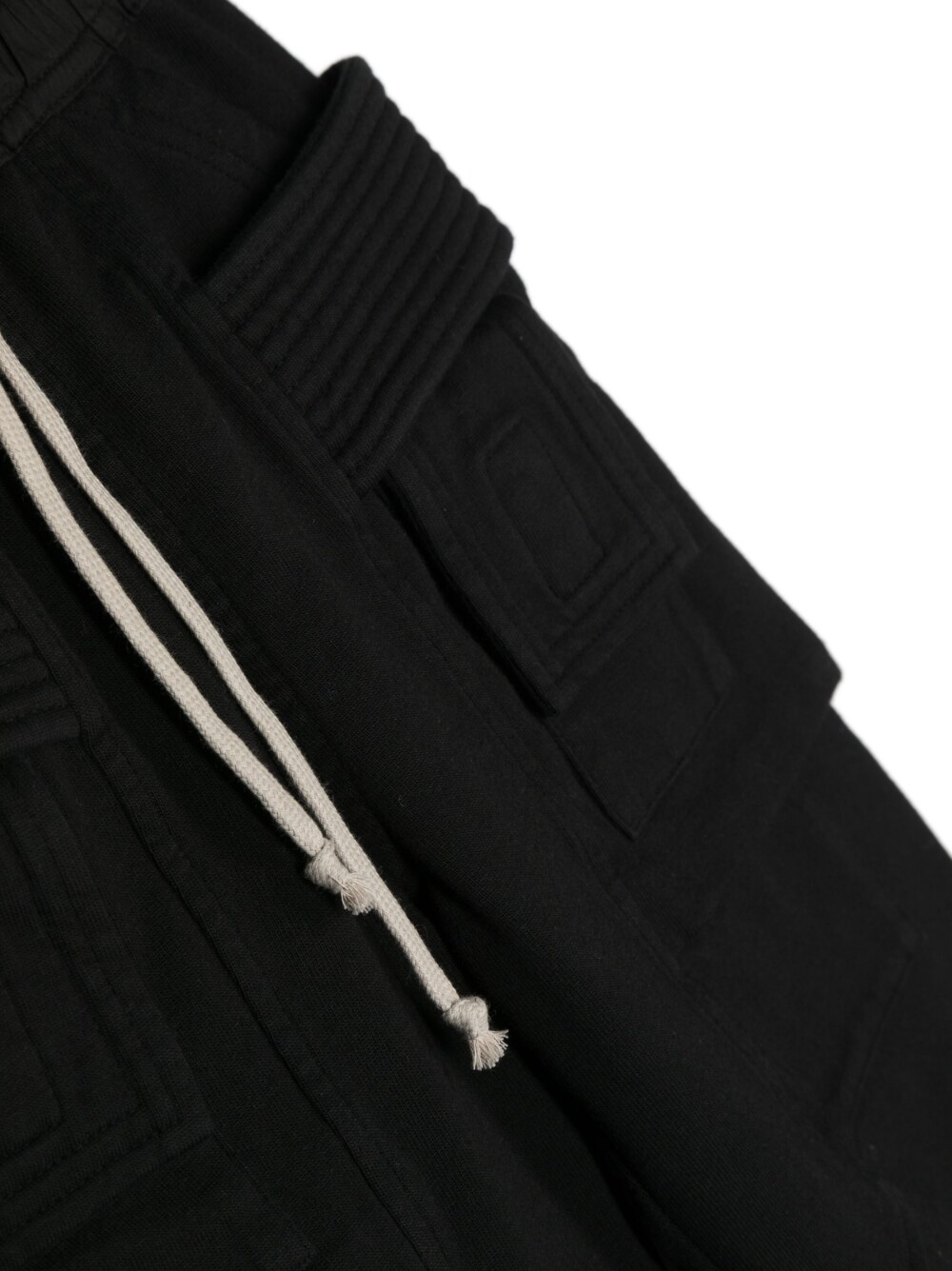 Shorts con coulisse in vita in nero - bambini RICK OWENS KIDS | BG01C7382RIG09