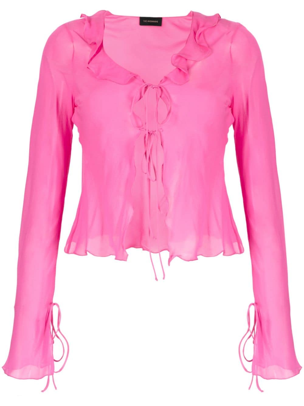 Blusa con ruches in rosa - donna THE ANDAMANE | TM130911ATNS041PNK