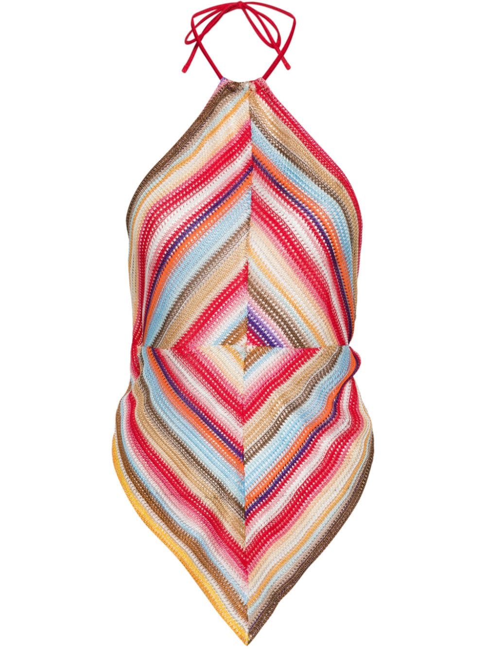 Top a maglia aperta a zigzag in multicolore - donna MISSONI | MS24SK02BR00UWS4158