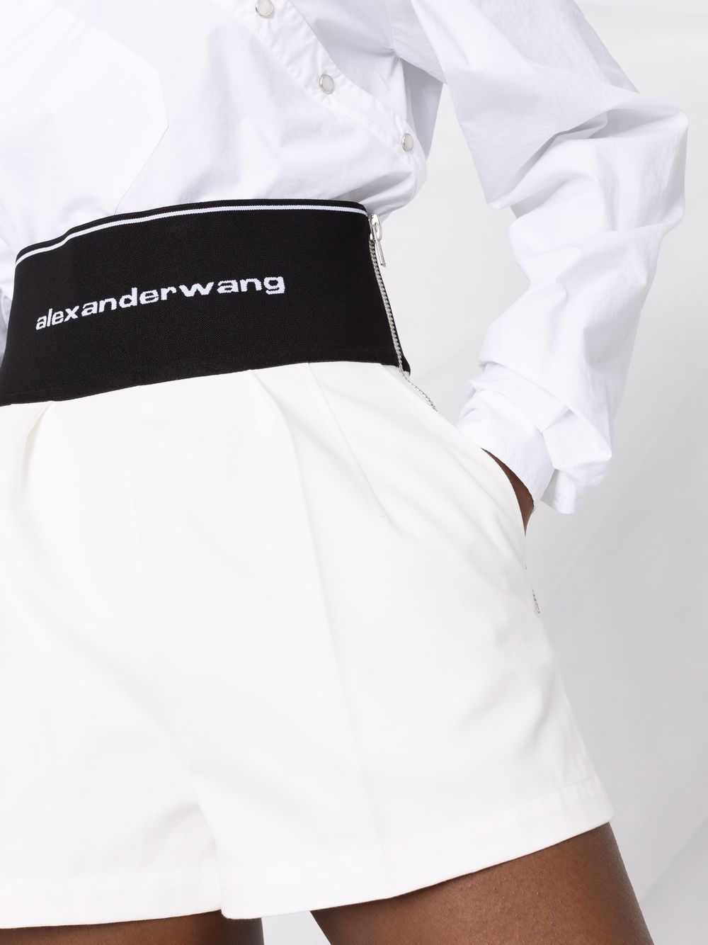 Pantaloncini con stampa in bianco - donna ALEXANDER WANG | 1WC1224450110