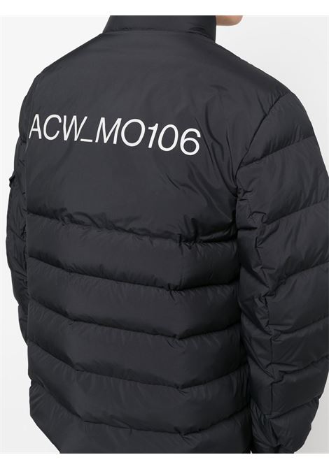 Giacca imbottita con stampa logo in nero - uomo A-COLD-WALL* | ACWMO106BLK
