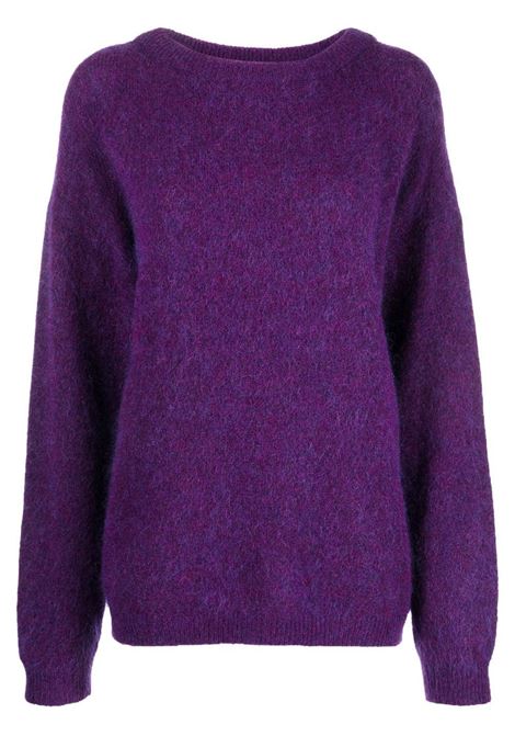 Round neck jumper purple- women ACNE STUDIOS | A60384ADE